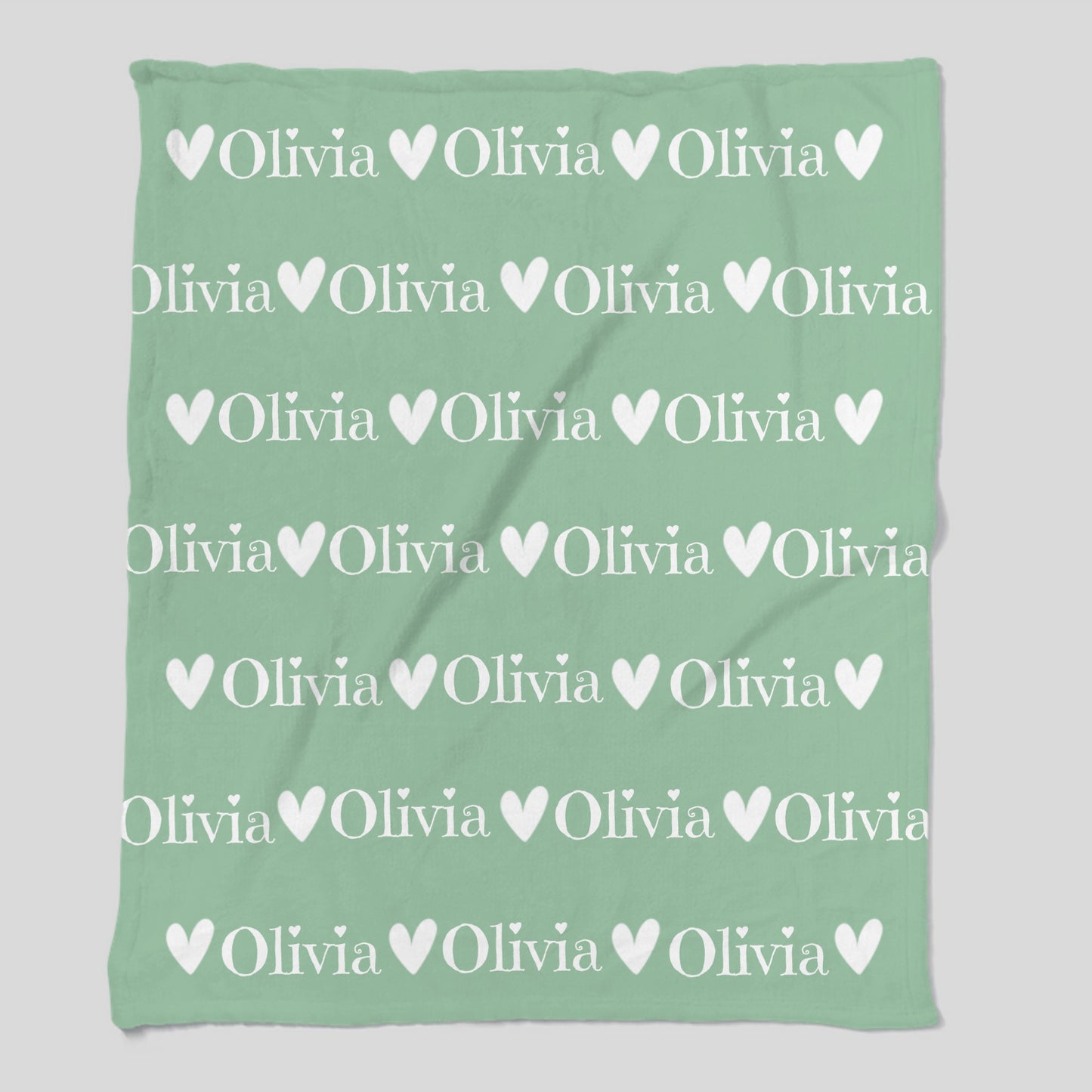Personalized Cozy Heart Name Blanket- Perfect Gift for Christmas & Birthdays  Fleece Blanket – 50×60
