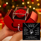 Forever Love Necklace for Wife – Red Heart Rose Box Gift