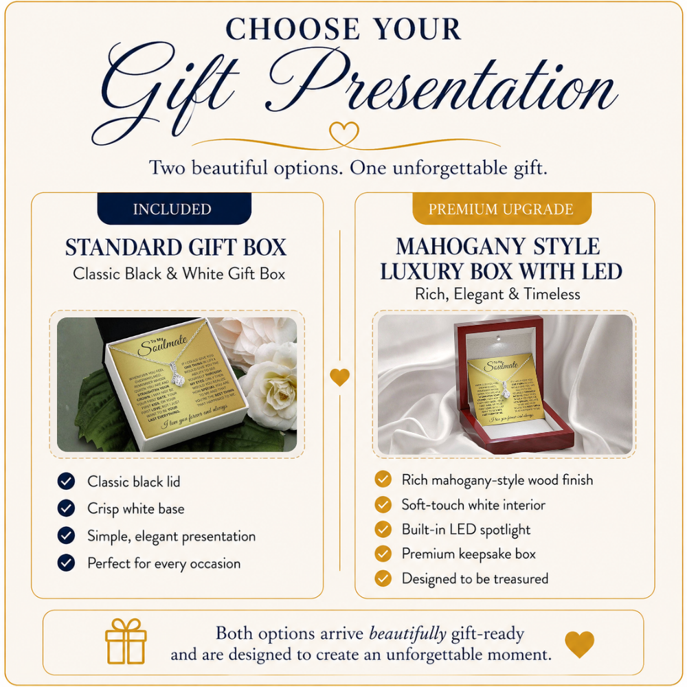 To My Soulmate – Alluring Beauty Necklace Gift for Her