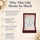 To My Beautiful Daughter – Alluring Beauty Necklace from Mom | Meaningful Message Card Gift