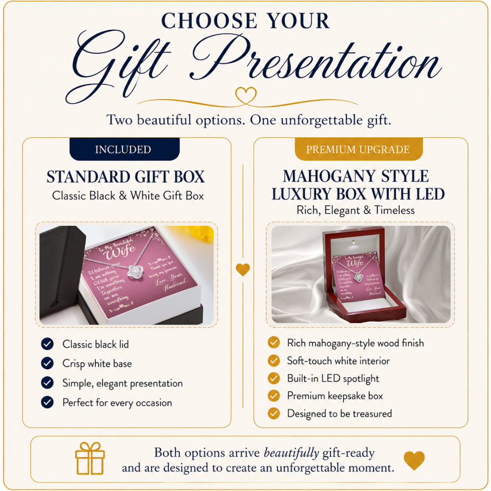 To My Wife – Together Forever – Love Knot Bouquet Gift Set