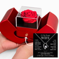 To My Beautiful Wife – Forever Love Necklace & Red Rose Gift Box
