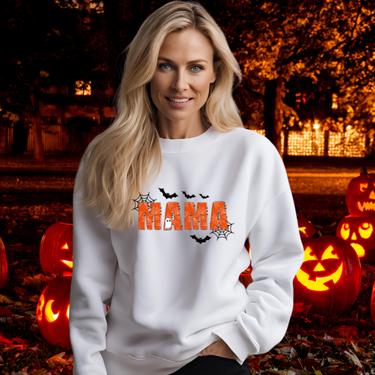 MAMA Halloween T-Shirt| Sweatshirt| Hoodie| Mama Vibes- spooky shirt