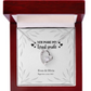 Personalized for Her- I Love You- Forever Love Necklace - 14k white gold finish