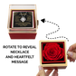 To My Daughter  From Dad - Love Knot Necklace from Dad (Rotating Rose Box)