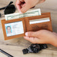 To My Son Engraved Wallet from Mom | Keep Going Gift
