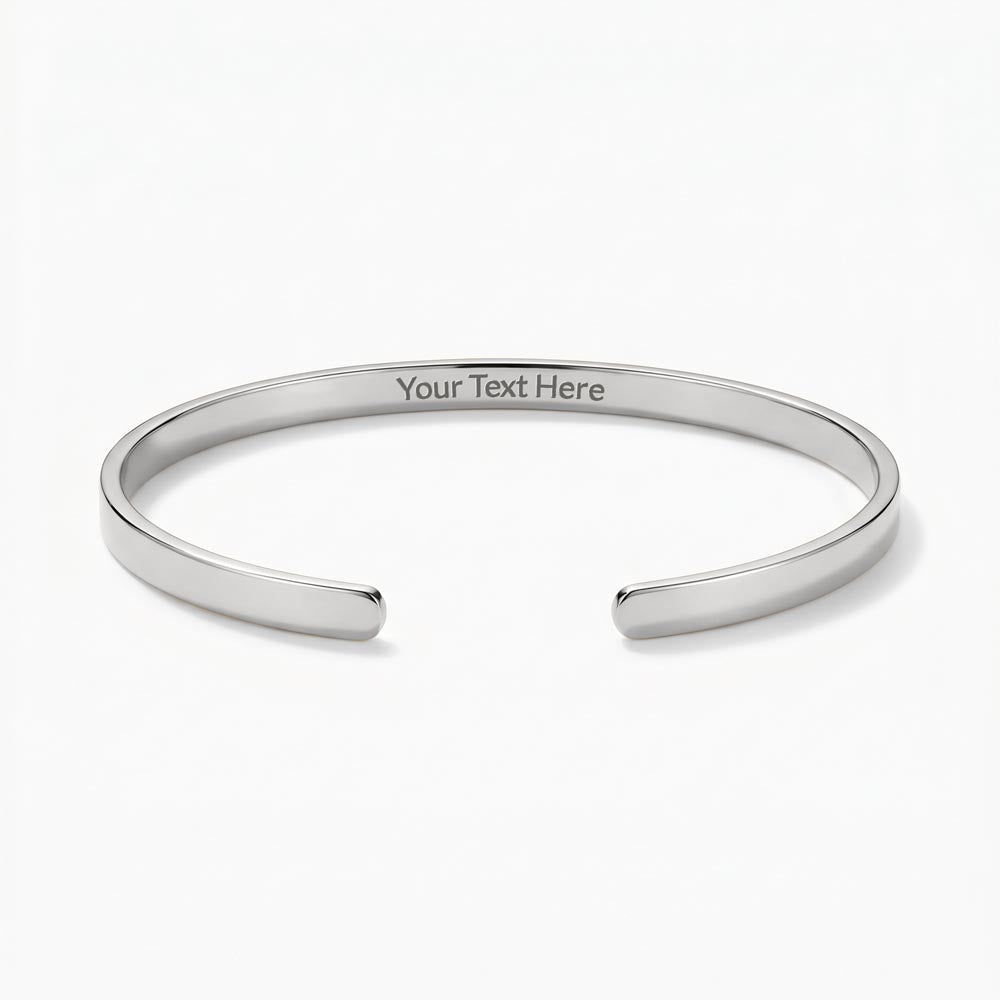 To My Daughter – Carry My Love With You Engraved Cuff Bracelet From Dad
