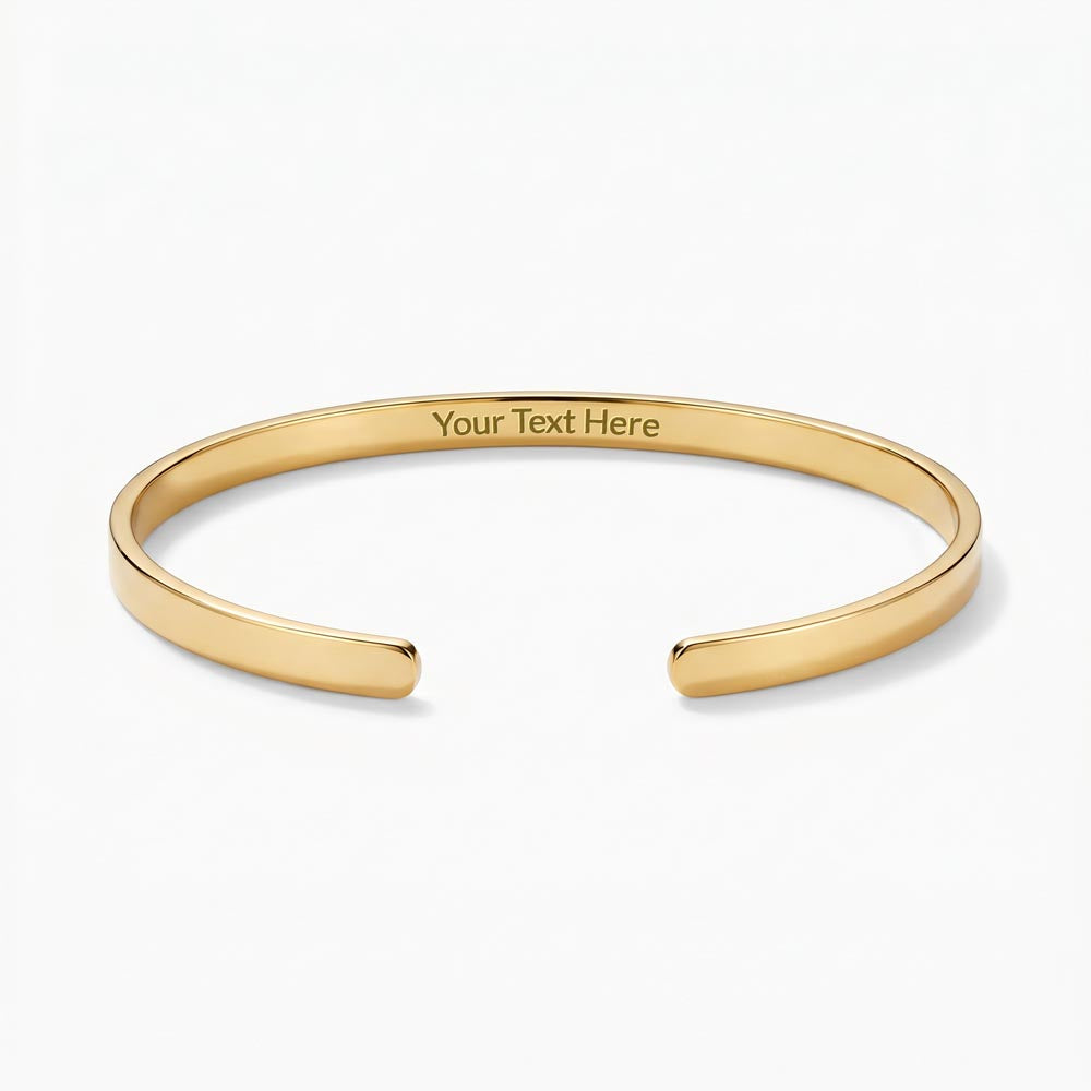 To My Son – Always in Your Corner Engraved Cuff Bracelet