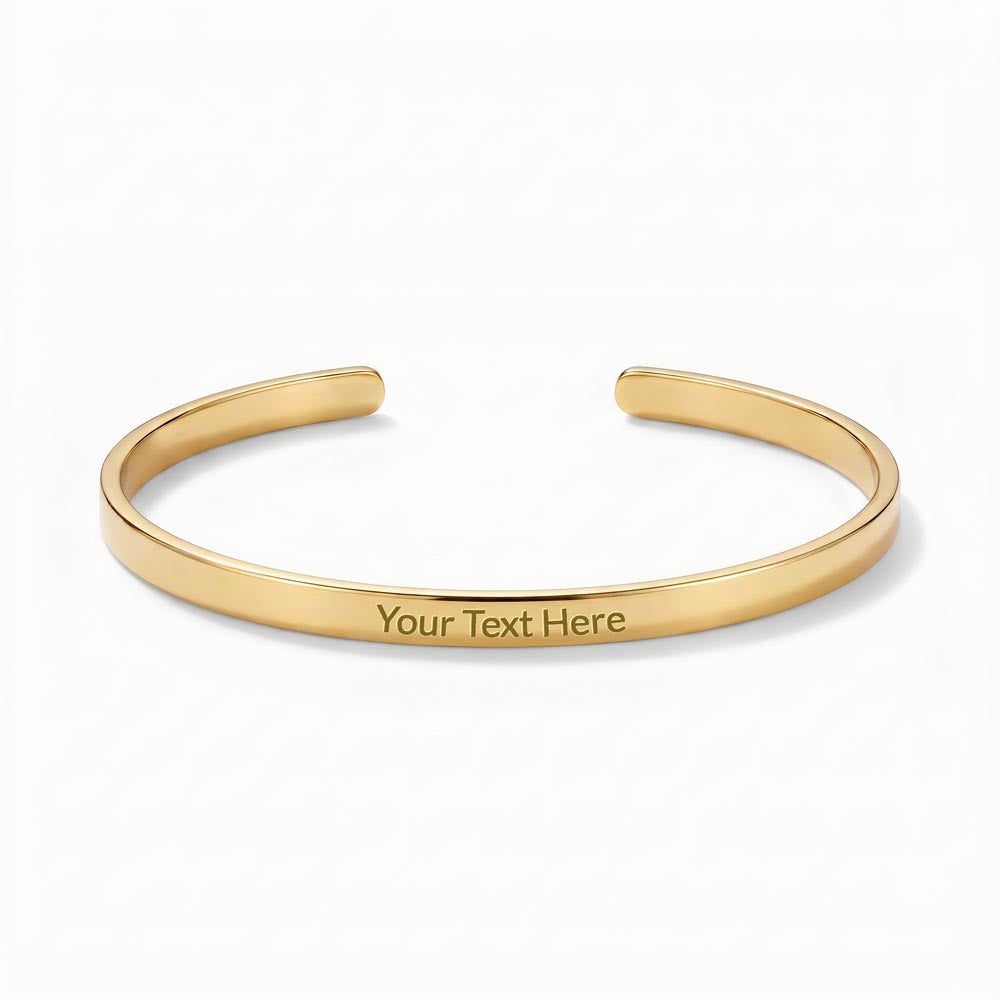 To My Son – Always in Your Corner Engraved Cuff Bracelet
