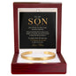 To My Son – I'll Always Be Proud of You Engraved Cuff Bracelet