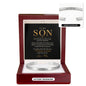 To My Son – I'll Always Be Proud of You Engraved Cuff Bracelet