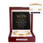To My Son – I'll Always Be Proud of You Engraved Cuff Bracelet