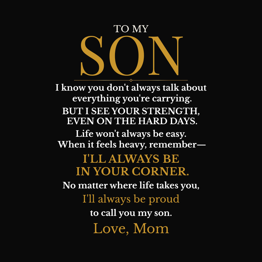 To My Son – Always in Your Corner Personalized Braided Bracelet