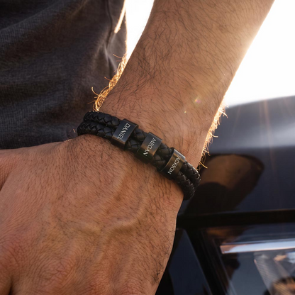 To My Son – Always in Your Corner Personalized Braided Bracelet