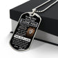 Personalize-To My Son-Luxury Military Dog Tag Necklace