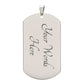 Personalize-To My Son-Luxury Military Dog Tag Necklace