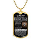 Personalize-To My Son-Luxury Military Dog Tag Necklace