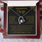 Beautiful  Wife -  Forever Love Necklace - Meeting you was fate . Anniversary, Birthday, Valentines, etc. FREE SHIPPING 50% OFF