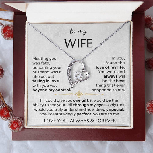 To My Beautiful Wife - Perfect - Forever Love Necklace Set GET 50% OFF AND FREE SHIPPING