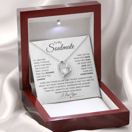 To My Soulmate – Forever Love Necklace Gift for Her