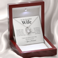 To My Beautiful Wife – Your Last Everything Forever Love Necklace