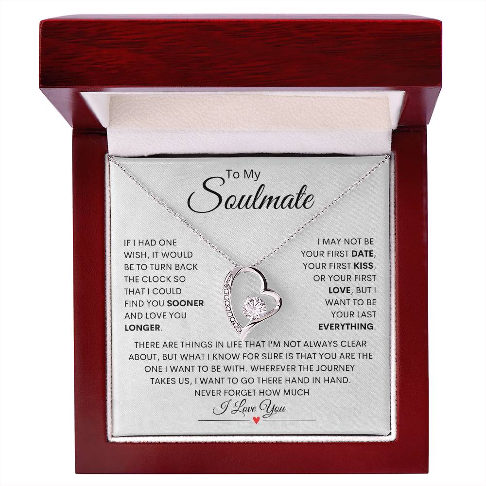To My Soulmate – Forever Love Necklace Gift for Her