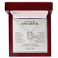To My Daughter – You'll Always Be My Little Girl Forever Love Necklace from Dad