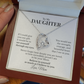 To My Daughter Forever Love Necklace From Mom – Believe in Yourself