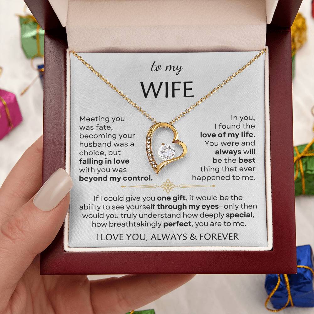 To My Beautiful Wife - Perfect - Forever Love Necklace Set GET 50% OFF AND FREE SHIPPING