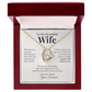 To My Beautiful Wife – Forever Love Heart Necklace