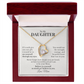 To My Daughter Forever Love Necklace From Mom – Believe in Yourself