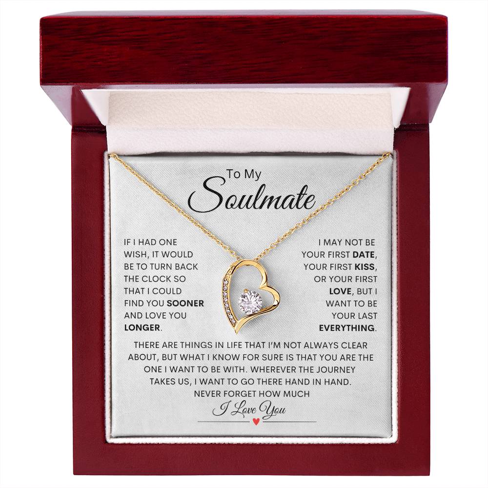 To My Soulmate – Forever Love Necklace Gift for Her