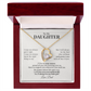 To My Daughter Forever Love Necklace From Dad – I'll Always Be in Your Corner