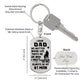 Dads Are Number ONE-Engraved Dog Key Chain
