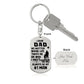 Dads Are Number ONE-Engraved Dog Key Chain