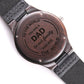 Gift For Dad-You Are The World- Engraved Wooden Watch