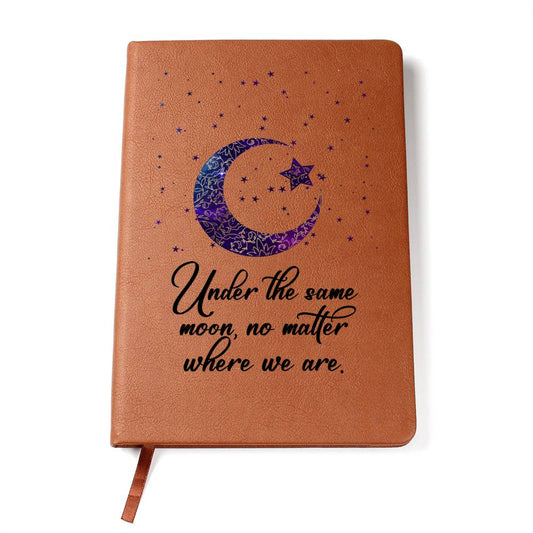 Under the moon-Graphic Leather Journal