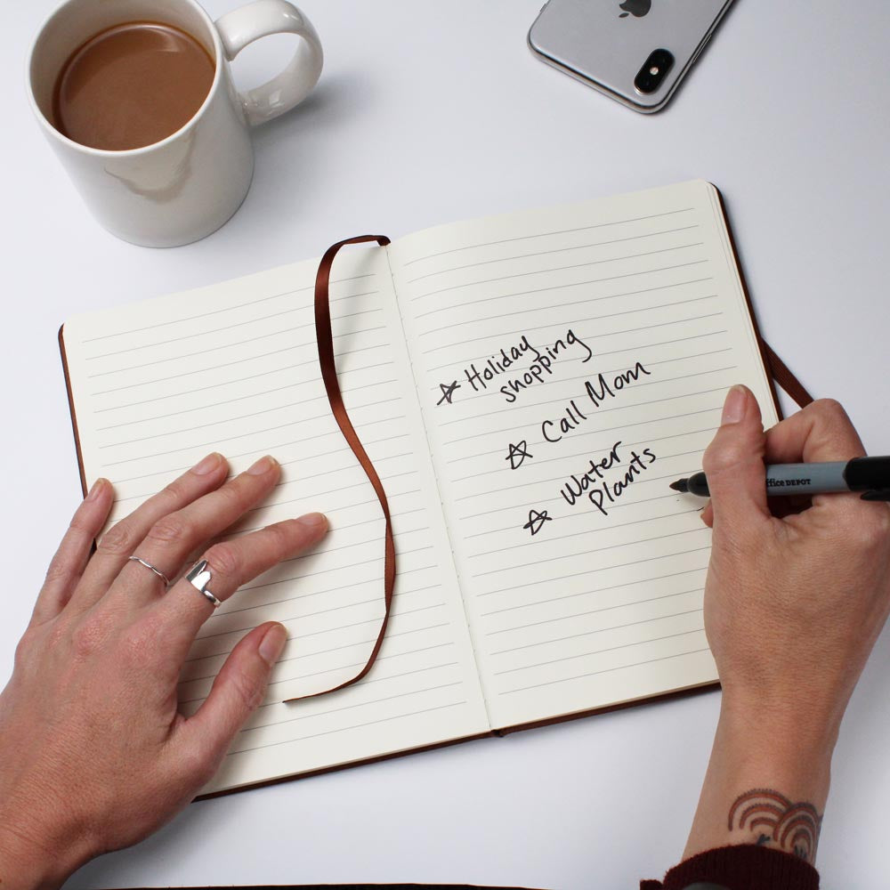 Keep Shining Beautiful One- Graphic Leather Journal