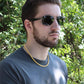 Gift For Golfing Dad-The Golf Father, BEST DAD BY PAR-Cuban Link Chain Necklace