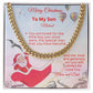 To My Son-Personalized-Kind And Generous-Cuban Chain Necklace