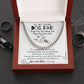 To My Dog Dad-I'm So Glad That Your Mine- Cuban Chain Necklace