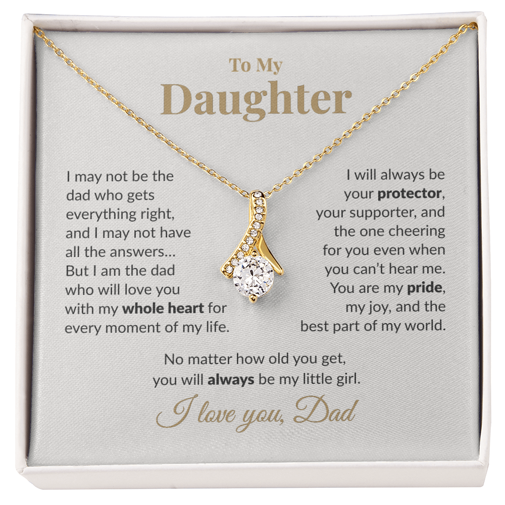 To My Daughter Necklace – Heartfelt Gift from Dad | Alluring Beauty