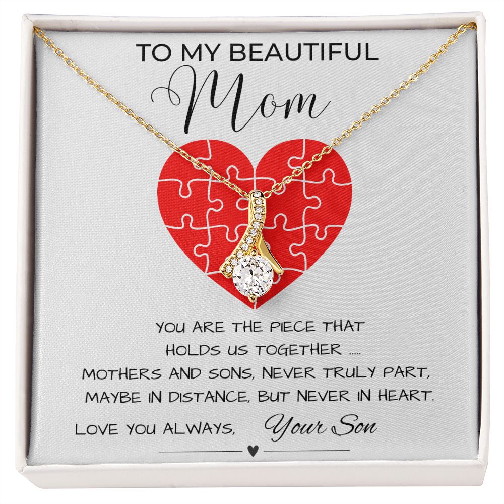 Gift For Mom from Son- Holds Us Together Necklace