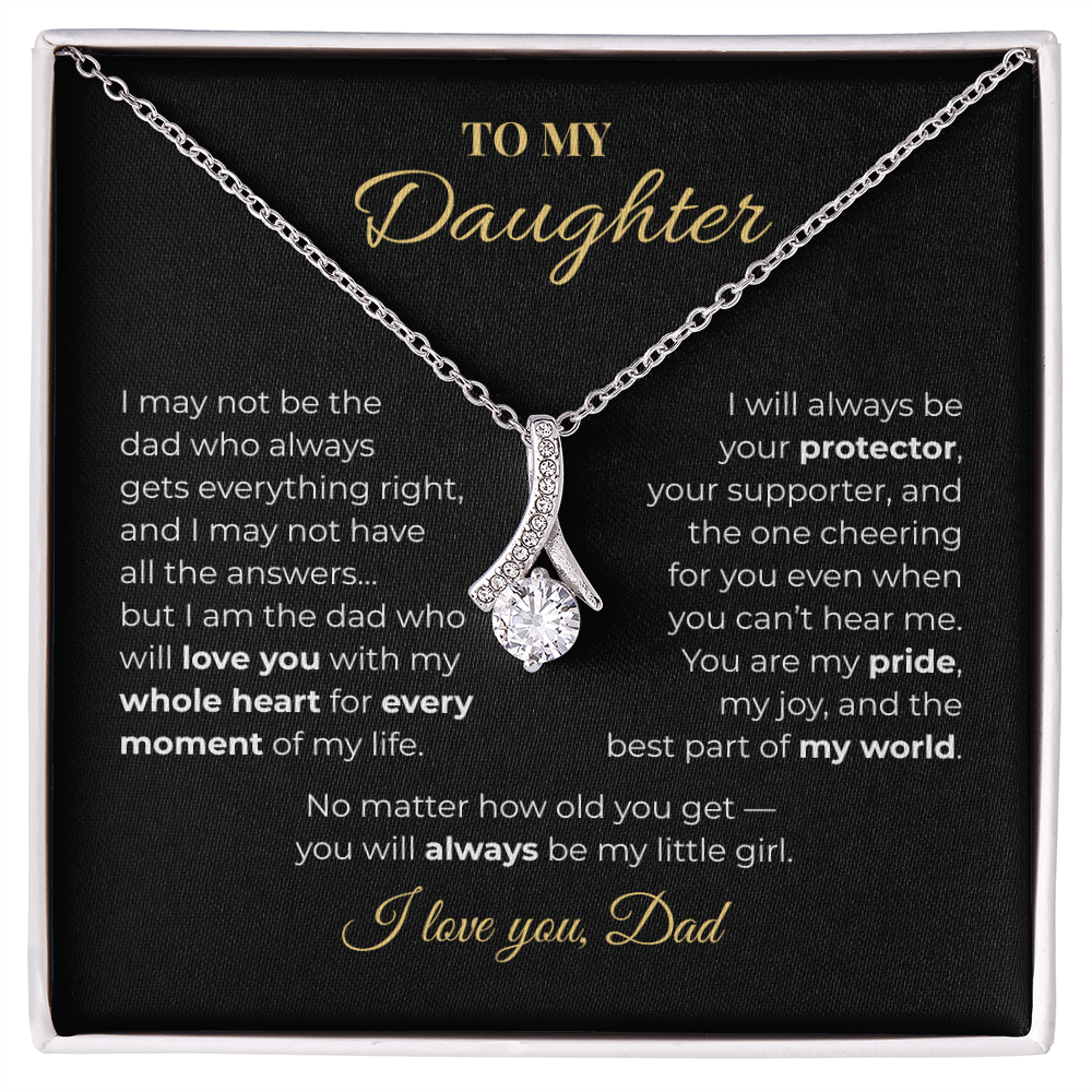To My Daughter – Love, Dad | Heartfelt Necklace Gift Set