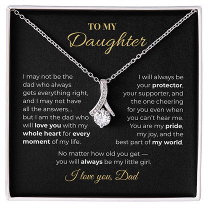 To My Daughter – Love, Dad | Heartfelt Necklace Gift Set