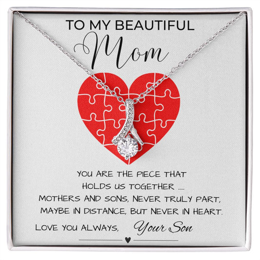 Gift For Mom from Son- Holds Us Together Necklace