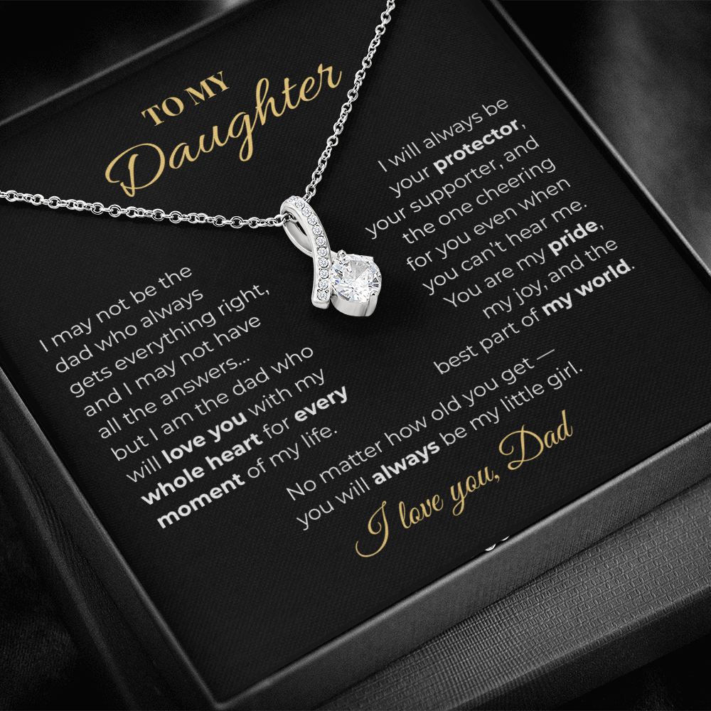 To My Daughter – Love, Dad | Heartfelt Necklace Gift Set