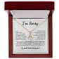 Apology Gift For Her- I'm Sorry-I Take Full Responsibility- Alluring Beauty Necklace