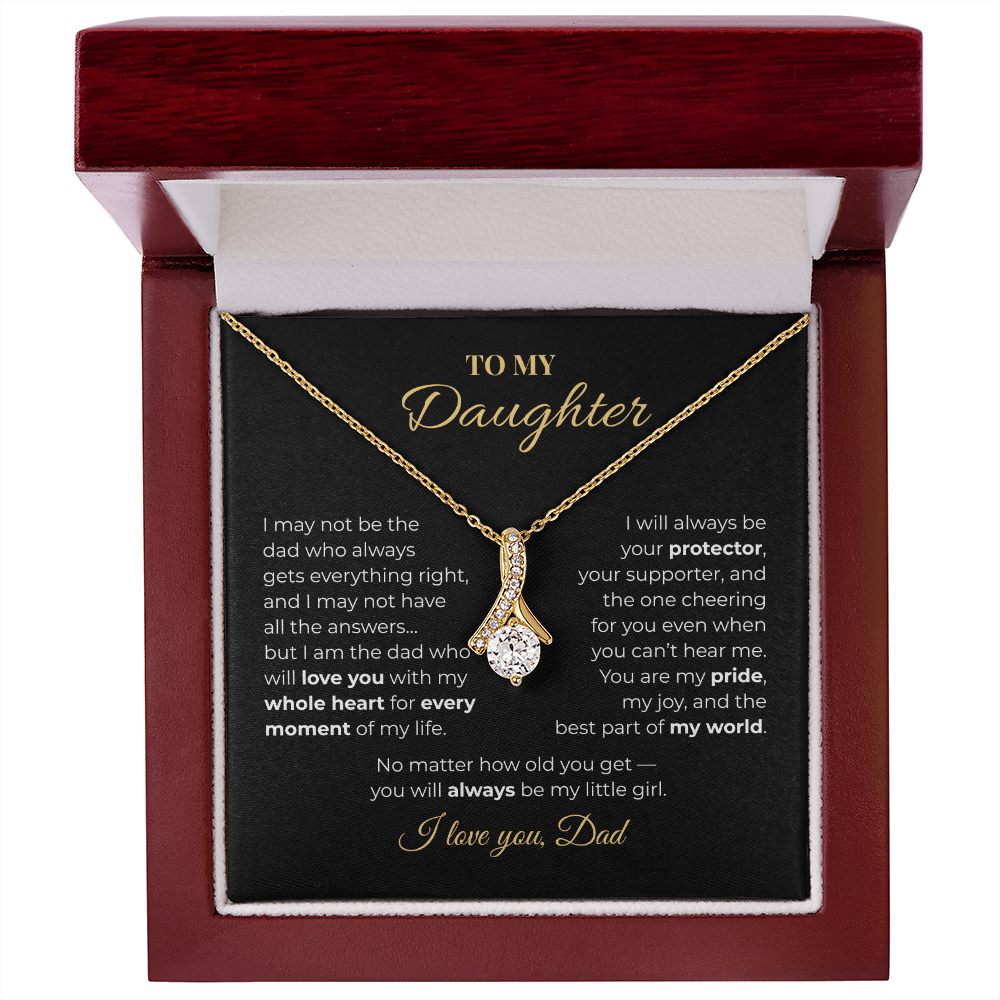 To My Daughter – Love, Dad | Heartfelt Necklace Gift Set