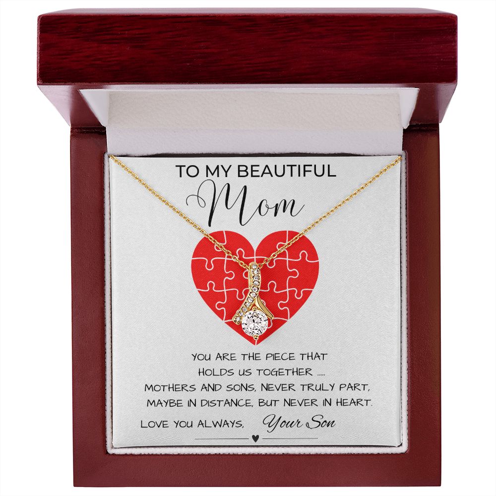 Gift For Mom from Son- Holds Us Together Necklace